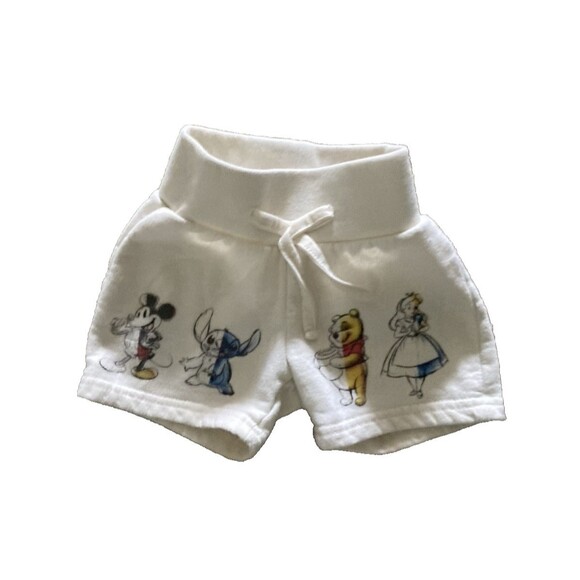 Disney 100 Years Of Wonder 2T Fleece Shorts Mickey, Stitch,Winnie, Cinderella - Picture 1 of 9